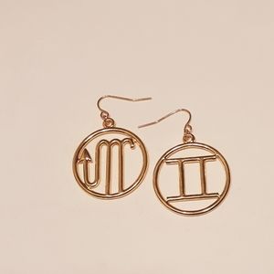 New Astrology Zodiac Sign Earrings Custom Made